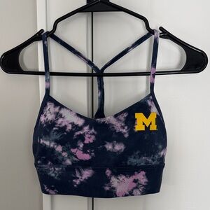 LULULEMON U of M TIE-DYE SPORTS BRA NWOT